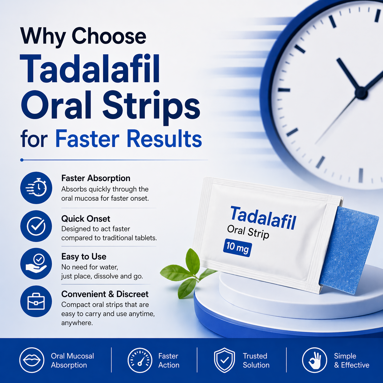 Why Choose Tadalafil Oral Strips for Faster Results